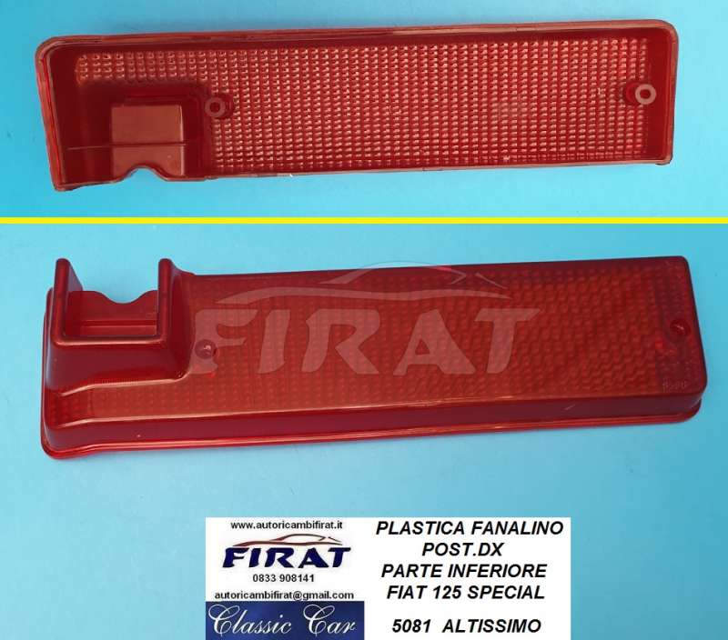 PLASTICA FANALINO FIAT 125 SPECIAL POST.SX INF. (5081)